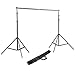 Neewer 6.5x6.5 feet/2x2 Meters Background Stand Support System 6 X 9 feet/1.8 X 2.8 Meters Backdrop(White/Black/Green) Backdrop Clamps Portrait Product Video Photography
