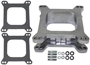 Pirate Mfg 2" Open Square Aluminum Carburetor Spacer Fits Edelbrock Holley Sbc BBC Chevy V8