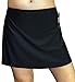 Gabrielle-Aug Women's Solid Black Sports Skirt Bottom Swimsuit(FBA) (18, Black)