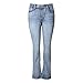 MSSHE Women's Plus Size Vintage Stretchy Jeans