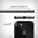iPhone 8 case,iPhone 7 case Baesan Premium Flexible Soft TPU Bumper Silicone Case with Electroplate Frame Fit for iPhone 7,iPhone 8 -- Jet black