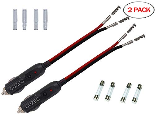 CUZEC (2-Pack 12V Cigarette Lighter Power Adapter