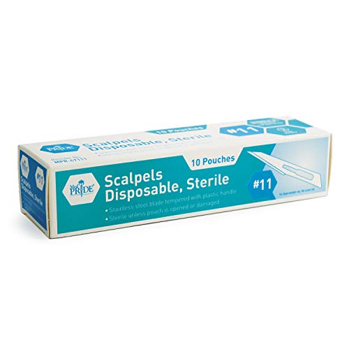 6 Medpride+Disposable+Stainless+Steel+Individual+Dermaplaining