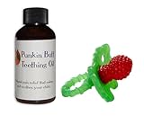 Punkin Butt Teething Oil 2 Ounce with RazBaby Teether