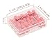 AnMiao Star 100pcs Map Tacks Push Pins 1/4 Inch Diameter Plastic Round Head and Steel Needle Points,Used for Marking Variety DIY Craft Office and Home on Map,Bulletin Board or Cork Boards （Red）