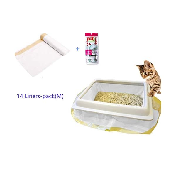 Manfâ sacchetti lettiera gatto 2 confezioni (14 sacchetti), prova sacchetti di immondizia 8 sacchetti come regalo…