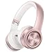 Picun P26 Bluetooth Headphones Over Ear 40H Playtime Hi-Fi Stereo Wireless Headphones Girl Deep Bass Foldable Wired/Wireless/TF for Phone/TV Bluetooth 5.0 Wireless Earphones with Mic Women (Rose Gold) primary