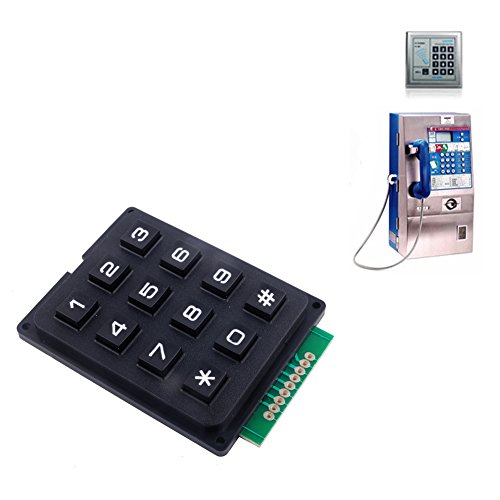 4 X 3 Membrane Matrix Keyboard Keypad Module Array Switch 12 Keys Switch for Arduino WIshioT