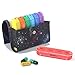 Pill Organizer,LIZIMANDU Weekly Travel Pill Case Box Medication Reminder Daily AM PM, Day Night 7 Compartments,for 4 Times A Day, 7 Days a Week-Includes Leather PU Carrying Case(Star Night)