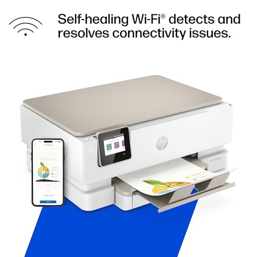 HP Envy Inspire 7255e Wireless Color Inkjet Printer, Print, scan, copy, Easy setup, Mobile printing, Best-for-home, 3 month Instant Ink trial included, AI-enabled (1W2Y9A)