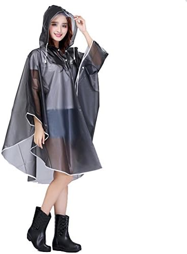 SEADEAR Portable EVA Environmental Fashion Waterproof Rainwear Raincoat Rain Poncho for Outdoor Travel Hiking Bicycle Moto Driving
