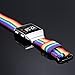 Bandmax Compatible Fitbit Ionic Rainbow Band,Breathable Nylon Watch Strap Replacement Wrist Band Black Plated Clasp Removable Loop Compatible Fitbit Ionic Smart Watch