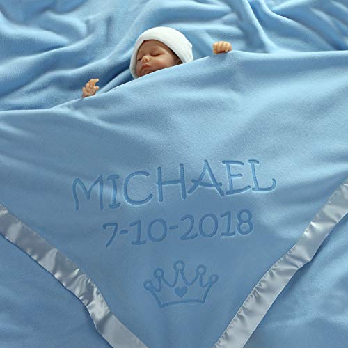 Custom Catch Personalized Princess Baby Blanket for Girl Newborn or