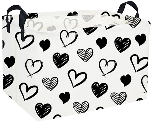 Rectangular Heart Storage Basket