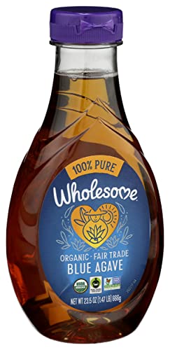 WHOLESOME SWEETENERS, ORGANIC LIGHT BLUE AGAVE, 23.5 OZ