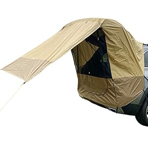 Dyjd Tentes De Voyage En Voiture, Tentes De Voyage De Voiture, Tentes De Coffre Pour Exercices D’auth-conduit En Plein Air, Barbecues, Camping,marron