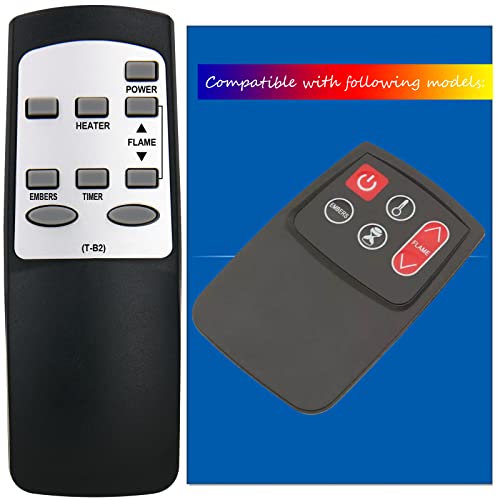 RCECAOSHAN Replacement For Twin Star ClassicFlame Classic Flame Dura Flame  Fireplace Stove Heater Infrared Remote Control 36EB110-GRT 36EB220-GRT  (T-B2) on Galleon Philippines
