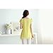 Anself Fashion Women Chiffon Blouse Floral Print Hollow Out Overlay Petal Sleeves Tops Black