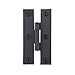 Renovator's Supply Cabinet Hinge Black Iron H Flush 3 Inch Set of 2