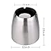 LOYMR Ashtray, Stainless Steel Unbreakable Modern Ashtray, Cigarette Ashtray for Indoor or Outdoor Use, Ash Holder for Smokers, Desktop Smoking Ash Tray for Home Office Decoration, Silver