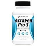 Nutratech Atrafen Pro-3 in 1 Stimulant Free Fat Burner Blend Provides Weight Loss and Appetite Suppression, A Daily Dose of Probiotics for Digestive Health, and an Entire Body Detox and Cleanse