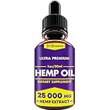 25 000 MG - Hemp Oil Drops - 100% Pure Natural Ingredients - Co2 Extracted - Anti-inflammatory - Help Reduce Stress, Anxiety and Pain - Vegan Friendly