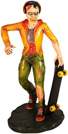 Badass Biters Zombie Figurine - Boy with Skateboard