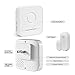 Home Security Expandable Wireless Door Open Chime Door Entry Alarm with Operating in Range 320 feet/52 Chimes/2 Magnetic Door Chime Sensor & 2 Plug-in Receivers