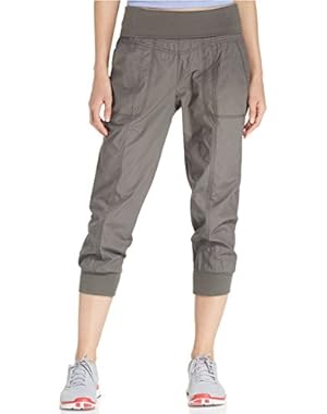 Calvin Klein Women Cropped Active Pants, Charcoal, X-Large