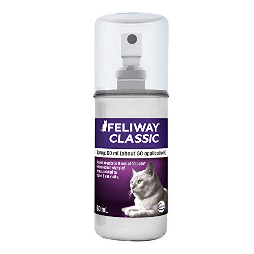 FELIWAY Cat Calming Pheromone Spray (60ML) 1 Vet Solution Reduce Anxiety For