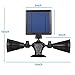 Solar Motion Sensor Light Outdoor, iThird 12 LED 600LM Solar Powered Security Lights Wall Mounted Twin Spotlights for Garage Garden Yard Porch Driveway Pool Daylight Super Bright Waterproof