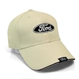 Ford Logo Tag Beige Baseball Cap
