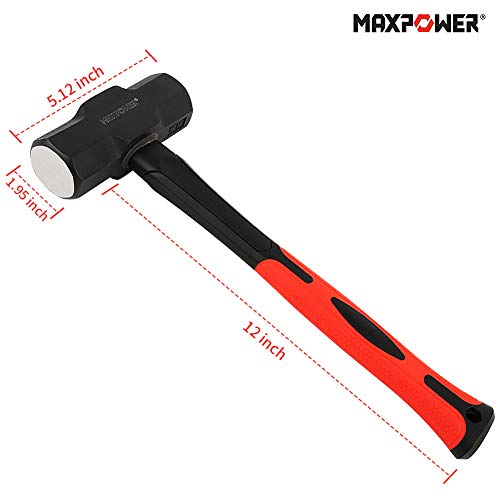 3 MAXPOWER+Sledge+12+inch+Fiberglass+Shock+resistant