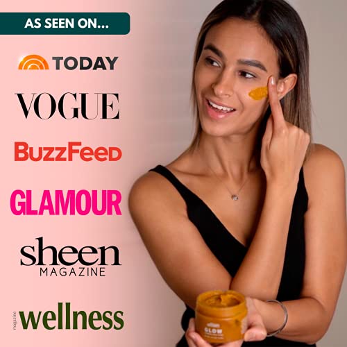 Minimo Glow Unscented Turmeric Skin Brightening Face Scrub for Radiant