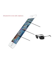 tr iPhone 7 LCD reemplazo de visualización 360 grados todos los ángulos bajo anteojos de sol 2 a generación digitalizador Asamblea marco juego completo visualización táctil, Negro