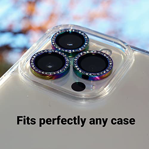 Optodir Tech iPhone 13 Pro Max Camera Lens Protector Bling, Classy Look