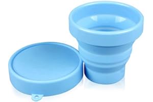 Silicone Portable Outdoor Folding Cup Sports Telescopic Drinking Cup Travel Collapsible Clean Mouth Cup With Moving Cover 1 P