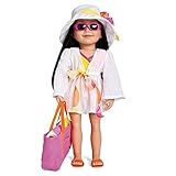 Maplelea Shoreline Sun, Swim Cover-up for 18 Inch Dolls