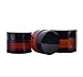 TOPWEL 30ML(1 OZ) Amber Glass Empty Refillable Cosmetic Cream Jar Pot Bottle Container (3pcs)
