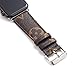 for Apple Watch Band 42mm 44mm Classic Elegant PU Leather iWatch Sport Series 4 Series 3 2 1 Strap Replacement for Women Men Metal Buckle 42/44MM (Brown Monogram)