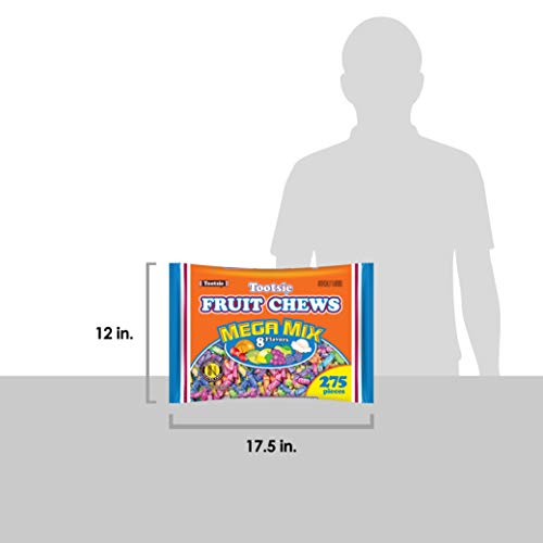 Tootsie Roll Fruit Chews Mega Mix 8 Flavors 4 Pounds of Soft Fruity