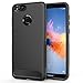 Honor 7x Case, Huawei Mate SE Case, OMOTON Slim Anti-Scratch Protective Phone Case with High Impact Protection, Dual Layers and Non-slip Design for Huawei Honor 7x, Huawei Mate SE 5.93 inch, Black