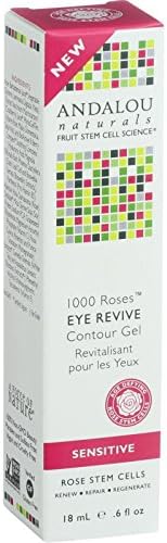 2Pack! Andalou Naturals Eye Revive Contour Gel - 1000 Roses - .6 oz