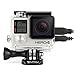 Side Open Protective Skeleton Housing Case with LCD Touch Backdoor for GoPro Hero 4, GoPro Hero 3, and GoPro Hero 3+ - Transparent Clear
