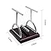 HARBORII Newton's Cradle Balance Ball Plastic Frame Base Steel Balance Ball T-Shape Physics Science Desk Toy (M)
