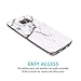 Galaxy S7 Edge Case, JAHOLAN White Marble Design Slim Shockproof Clear Bumper TPU Soft Case Rubber Silicone Skin Cover for Samsung Galaxy S7 Edge