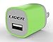 Wall Charger, Liger® Universal USB Wall Charger Made for Iphone 6 5 5s 5c 4S, Ipad 2 3 4, Ipad Mini, Ipod Touch, Ipod Nano, Samsung Galaxy S5 S4 S3 Note 2 3 And Most Android Phons (Green)