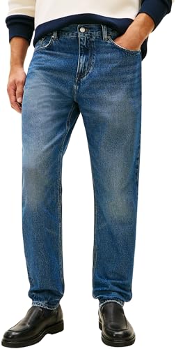 Tommy Hilfiger Men Tapered Harlem RGD Benny Blue MW0MW41890 Tapered, Denim, 30W / 32L