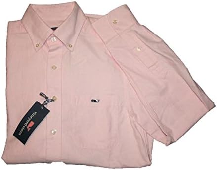 Vineyard Vines Men's Slim Fit Tucker Oxford Shirt (XS Extra Small) Hibiscus Pink