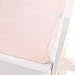 QuickZip Crib Extra Zip-On Sheet (SecureFit Wraparound Base Not Included) - Faster, Safer, Easier Baby Crib Sheets - Pink Mink - Fits All Standard Crib Mattresses